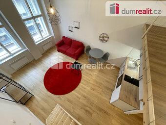 Pronájem bytu 1+kk 42 m2 P5 Smíchov po rekonstrukci loft cih - 3
