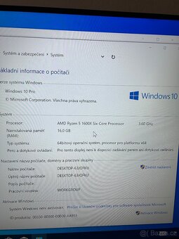 Herní PC- AMD RYZEN 5 1600X 3,60Ghz/ RAM 16GB DDR4/RX 570 8G - 3