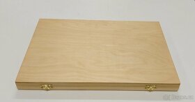 Kvalitní dřevěná kazeta na semišové plata - na 1 plato. - 3