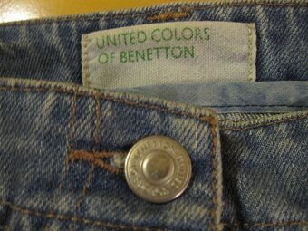 Riflová sukně United Colours of Benetton vel. IT44 - 3