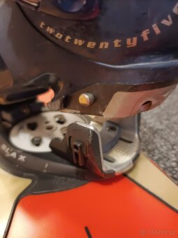 Snowboard Niedecker 161cm, nášlapné vázání, patky - 3