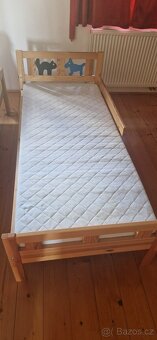 Dětská postel se zábranou IKEA, 70x160 - 3