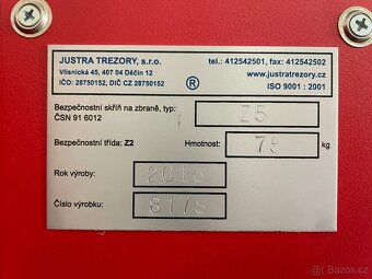Skříň Justra Z-5 P EKONOM (červená) - 3