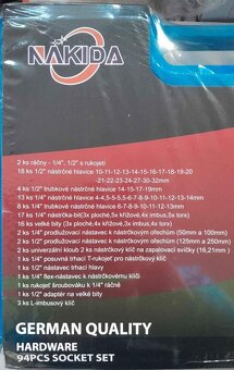 Gola Sada 108 Dílů V Plastovém Kufříku - 3