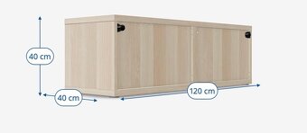 IKEA BESTA Rám STOLEK 120x40x38cm - 3