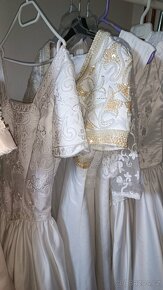 bílé svatební šaty na prodlouženou, do tanečních, jako anděl - 3