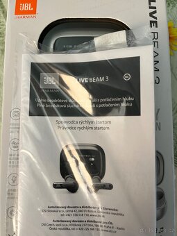 Prodám nová sluchátka JBL live beam 3 stříbrná - 3