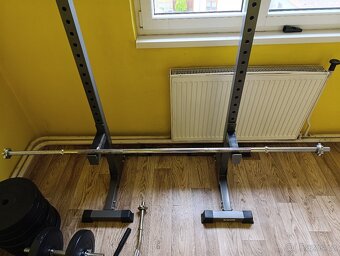 Posilovací set-činky,ez osa, velká osa, stojan na dřepy - 3