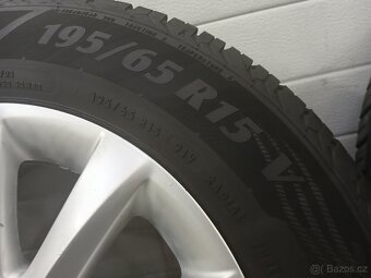 Originál alu kola VW 6,5Jx15H2 ET 50 s pneu Matador - 3