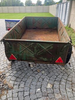 Vyklápěcí vlečka NSN-10 za malotraktor , traktor - 3