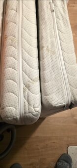 2x matrace 90x200x25 cm + chránič 180x200x15 IKEA - 3