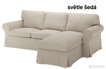 EKTORP 3místná pohovka s lenoškou - IKEA - 3