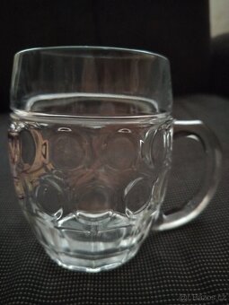 Pivní sklenice pivovaru Březňák 0,5 L - masivní sklo - 3