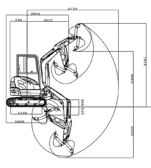 Minibagr RIPPA R22 motor Kubota - 3