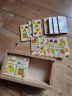 Domino dřevěné, zvířátka - 3