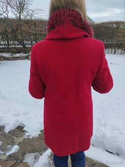 Zimní kabát červený - 3