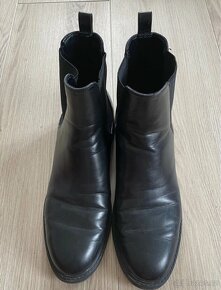 Dámské kozačky, pérka, kůže - 3