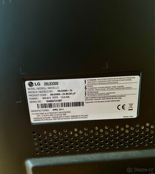 Televize LG 26EL3300, úhlopříčka 26 - 3