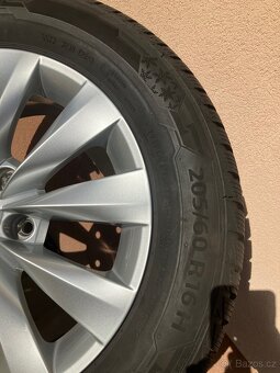 Originál zimní sada ALU kol na ŠKODA OCTAVIA 16"+zimní pneu - 3