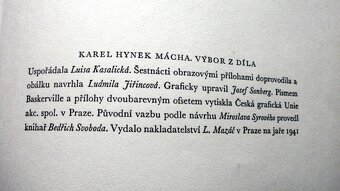 Karel Hynek Mácha-Výbor z díla. Vydání r.1941. - 3