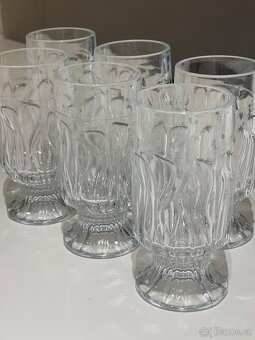 Retro sklenky grogovky 6 kusů - 3