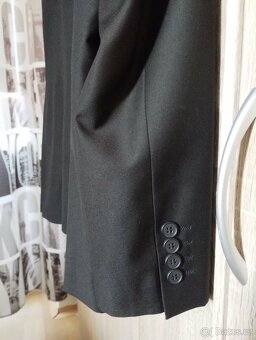 Pánský černý oblek – velikost 56/188 - 3