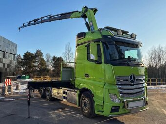 Mercedes-Benz Actros - 6x2 – Valník/Plato + HR-HMF 3220 K7 – - 3