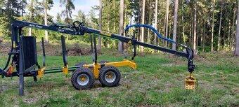 Vyvážečka, vyvážecí vlek, hydraulická ruka, jeřáb - 3