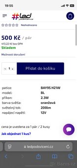 BAY9S H21W led blinkry - 3