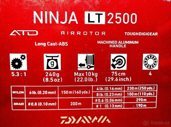Přívlačový prut Gunki s navijákem Daiwa TOP STAV - 3