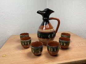keramická sada džbánek s hrníčky - 3