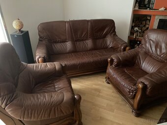 Kožená sedací souprava 3+1+1 - 3