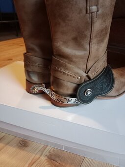 Kovbojské western Šporny s řeminky - 3