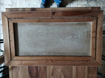 Starý obraz - olej na plátně - 3