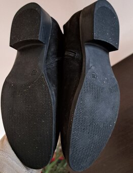 Semišové kozačky, vel. 36 - 3