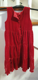 Sametové šaty vel. 140 - 3
