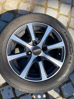Sada kol 4x100 s letní pneu 175/60 R14 - 3