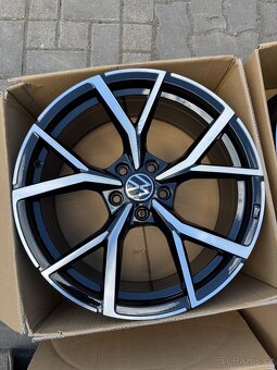 ORIGINÁL Alu Volkswagen ESTORIL R19, 5x112 - ZÁNOVNÍ, TOP - 3
