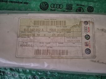 ochranná folie pravých zadních dveří Škoda Felicia 6U0867202 - 3