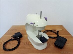 Elektrický / bateriový mini šicí stroj Mingli s pedálem - 3