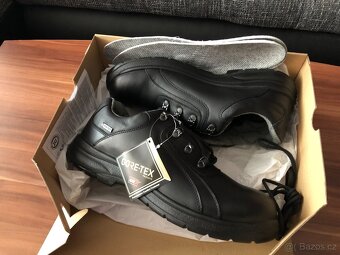 Celokožené polobotky Prabos S74622 MERANO GTX black velikost - 3