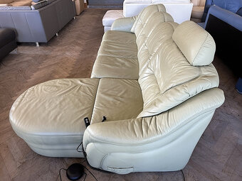 059 Kožená rozkládací sedací souprava sedačka HIMOLLA - 3