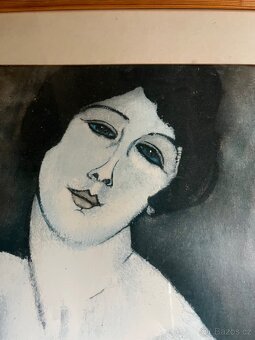 Portrét ženy ve stylu Amedeo Modigliani - 3