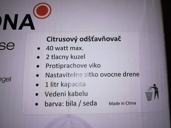 odstavnovac citrusu lekktricky NOVÝ - 3