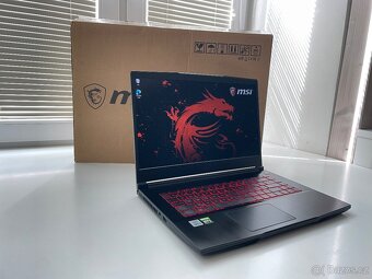 Herní notebook MSI- i7-10750H- Ram-8GB-RTX-3050Ti-4GB-512SSD - 3