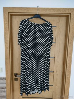 Šaty zn. Bonprix černé s puntíky, vel. 48 - 3