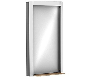 Kolo Style zrcadlo s poličkou teak/bílá s 72% slevou - 3