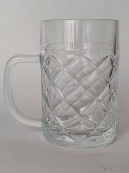 Retro půllitr, Jiří Brabec, stará pivní sklenice, pošta 75.- - 3