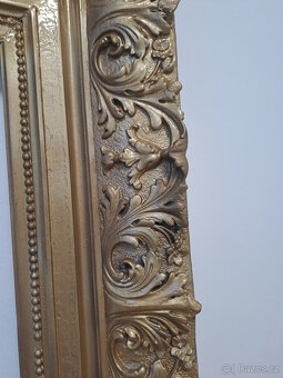 starožitný rám na obraz, zrkadlo - 3