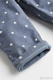 H&M - Zateplené bavlněné manžestráky vel: 92 - 3